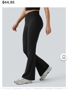 HALARA Black Boot-Cut Flare Leggings